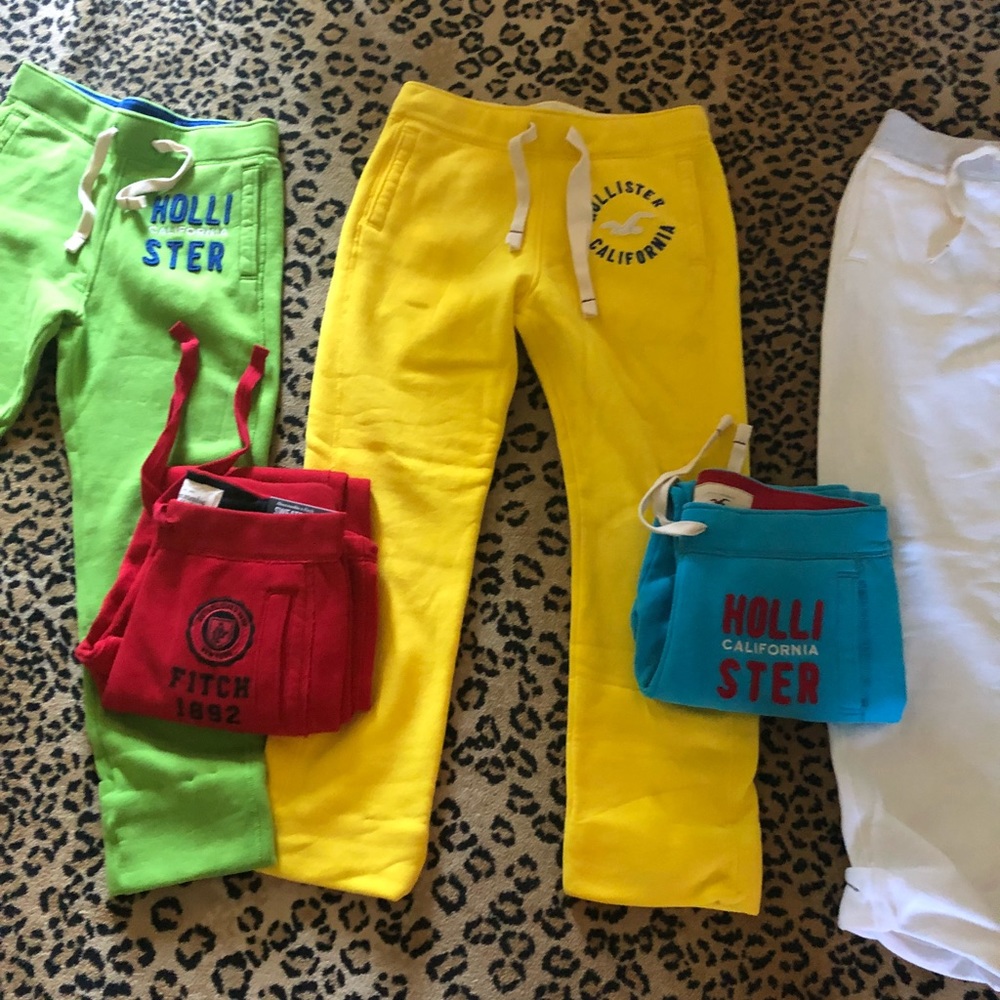 5 pairs of Hollister/ Abercrombie sweat pants - Picture 2 of 5